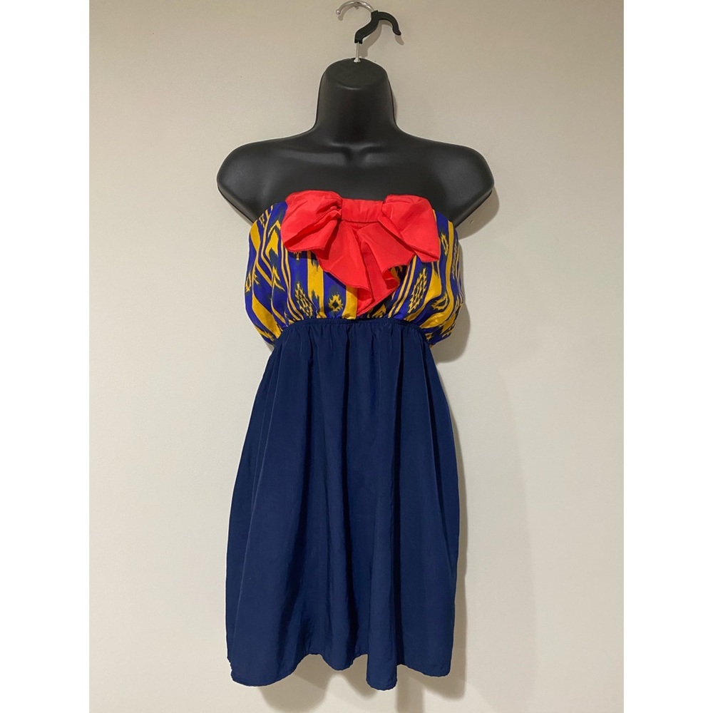 Tribal print tube dress